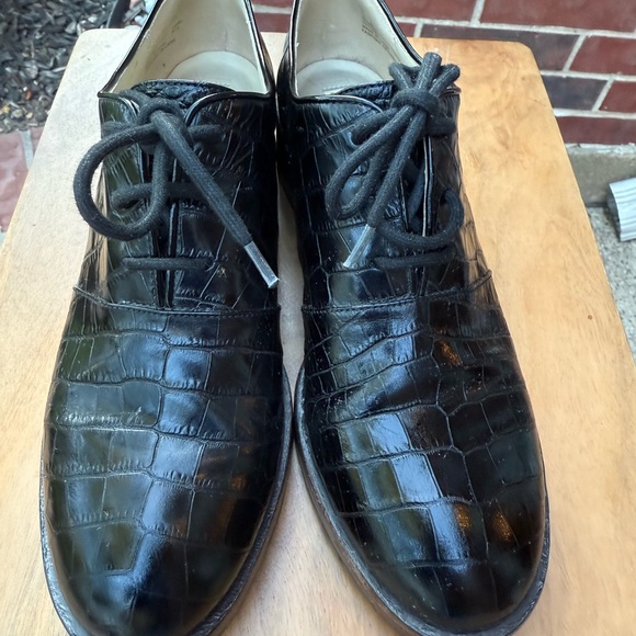 Clark’s Orla Kiely Crock Embossed Oxford Shoe Size 9 - Picture 2 of 12